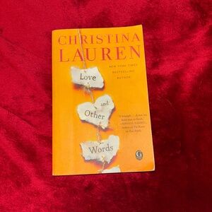 Orange 'Love and Other Words' Book